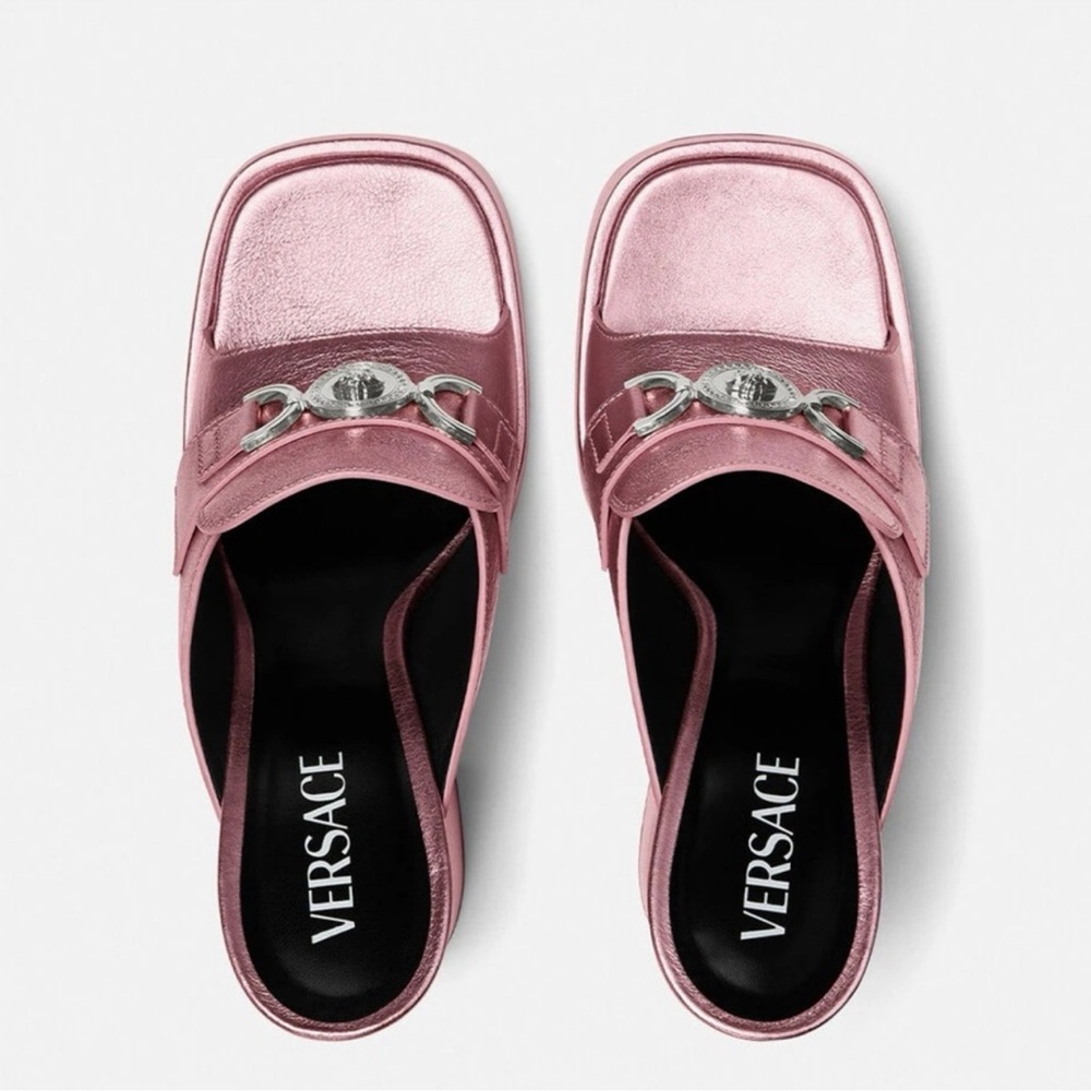 VERSACE
Pink Medusa '95 Heeled Sandals - Picture 3 of 4